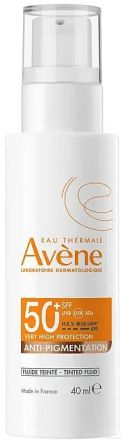 Авен СЪН Слънцезащитен флуид за лице против пигментни петна SPF50+ 40 мл | Avene Sun Anti - Pigmentation