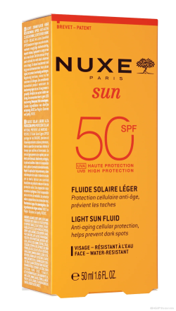 НУКС СЪН Лек слънцезащитен флуид за лице SPF50 х 50 мл | NUXE Sun