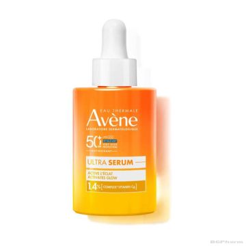 Авен СЪН Слънцезащитен озаряващ серум за лице SPF50 + 30 мл | Avene Sun Ultra Serum