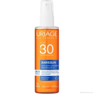 БАРИЕСЪН Слънцезащитно сухо олио за тяло SPF30 200 мл ЮРИАЖ | URIAGE Bariesun