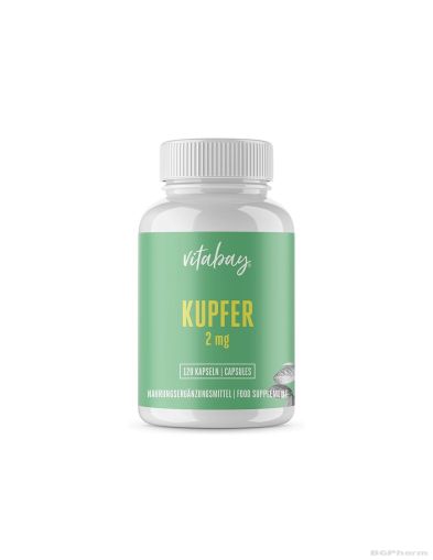 Мед 2 мг х 120 капсули Vitabay | Copper