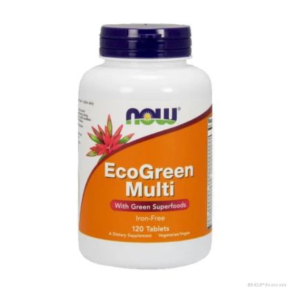 ЕКОГРИЙН МУЛТИ Мултивитамини х 120 таблетки Now Foods | Ecogreen Multi