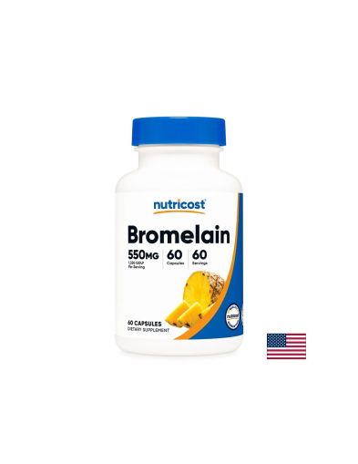 Бромелаин 550 мг х 60 капсули Nutricost | Bromelain