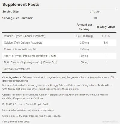 Витамин Ц 1000 Комплекс х 90 таблетки Now Foods | Vitamin C Buffered Complex