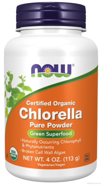 Хлорела БИО на прах 113.6 гр Now Foods | Chorella Bio