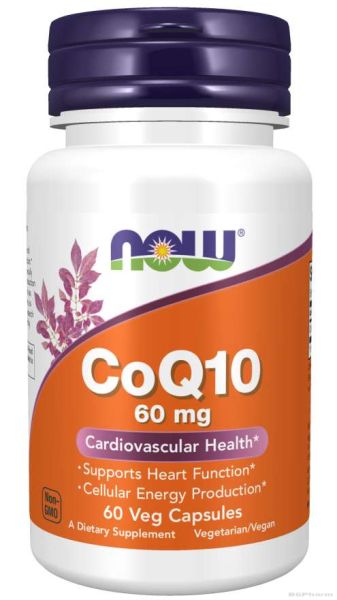 Коензим Q10 60 мг х 60 капсули Now Foods | Coenzyme Q10