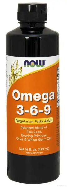 Омега 3-6-9 течна формула х 473 мл Now Foods | Omega 3-6-9 Liquid