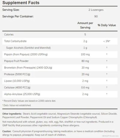 Папая ензими х 360 дъвчащи таблетки Now Foods | Papaya Enzymes