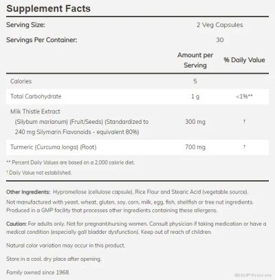 Бял трън (Магарешки, млечен бодил) екстракт 150 мг х 60 капсули Now Foods | Milk Thistle