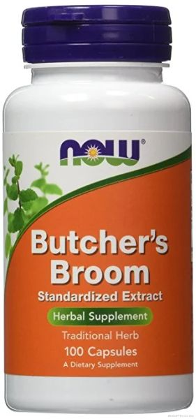 Бодлив Залист (Миши чимшир) екстракт 100 мг х 100 капсули Now Foods | Butcher's Broom