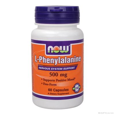 Л-Фенилаланин 500 мг х 60 капсули Now Foods | L-Phenylalanine