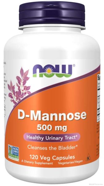 Д-Маноза 500 мг х 120 капсули Now Foods | D-Mannose