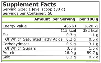 Суроватъчен протеин изолат РАЗЛИЧНИ ВКУСОВЕ 450 гр Pure Nutrition | Lactose Free Whey Isolate