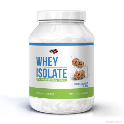 Суроватъчен протеин изолат РАЗЛИЧНИ ВКУСОВЕ 900 гр Pure Nutrition | Whey Isolate