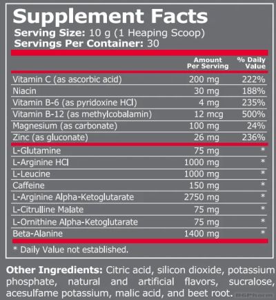 Black Jack Азотен Бустер х 30 дози, 300 гр Pure Nutrition