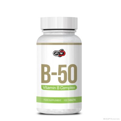 Витамин Б50 Комплекс х 100 таблетки Pure Nutrition | Vitamin B-50 Complex