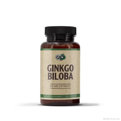 Гинко Билоба екстракт 60 мг х 60 капсули Pure Nutrition | Ginkgo Biloba
