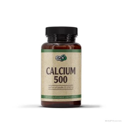 Калций 500 мг + Витамин Д3 250 IU х 60 таблетки Pure Nutrition | Calcium