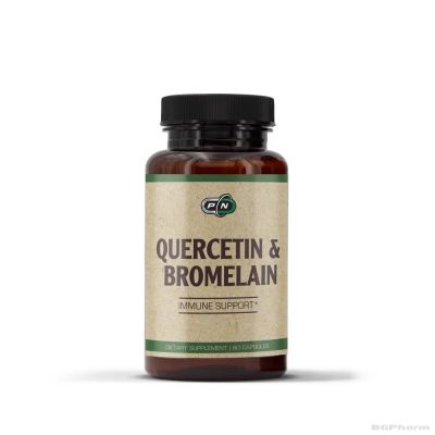 Кверцетин и Бромелаин 500/100 мг х 60 капсули Pure Nutrition | Quercetin & Bromelain