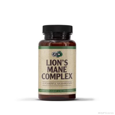 Лъвска Грива Комплекс от лечебни гъби х 60 капсули Pure Nutrition | Lion's Mane Complex