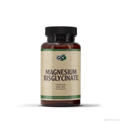 Магнезий бисглицинат ( хелатиран ) 200 мг х 60 капсули Pure Nutrition | Magnesium Bisglycinate