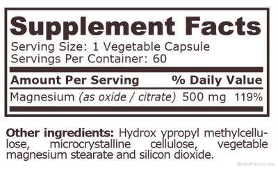 Магнезиев Комплекс х 60 капсули Pure Nutrition | Magnesium Complex
