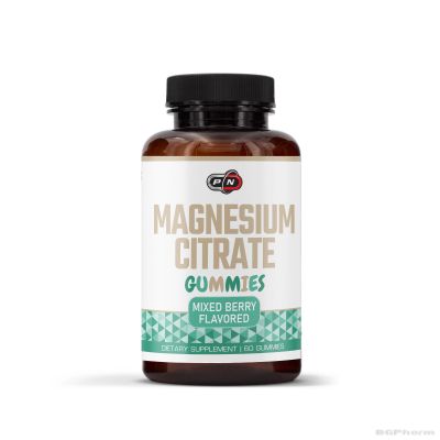 Магнезий цитрат х 60 желирани таблетки с вкус на плодове Pure Nutrition | Magnesium Citrate