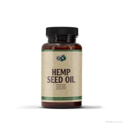 Масло от конопени семена 500 мг х 60 капсули Pure Nutrition | Hemp Seed Oil