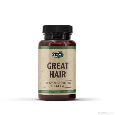 Хранителна добавка за коса х 30 таблетки Pure Nutrition | Great Hair