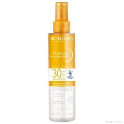 Биодерма ФОТОДЕРМ БРОНЗ Слънцезащитна двуфазна вода SPF30 200 мл | Photoderm Eau Solaire Bioderma
