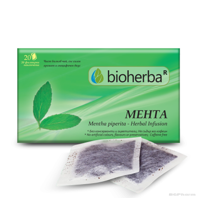 Mента чай х 20 филтърни пакетчета БИОХЕРБА | BIOHERBA Mint