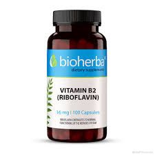 Витамин Б2 ( Рибофлавин ) 100 мг х 100 капсули БИОХЕРБА | BIOHERBA Vitamin B2