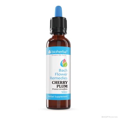 Капките на доктор БАХ : Джанка ( Дива череша ) х 50 мл БИОХЕРБА | BIOHERBA Cherry plum Dr Bach Flower Remedies