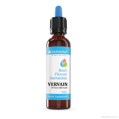 Капките на доктор БАХ : Върбинка ( Вербена ) х 50 мл БИОХЕРБА | BIOHERBA Vervain Dr Bach Flower Remedies