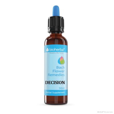 Решителност х 50 мл - Капките на доктор БАХ Биохерба | DECISION, Dr Bach Flower Remedies BIOHERBA