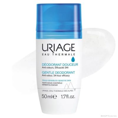 ЮРИАЖ Дезодорант рол-он 24h без алуминий х 50 мл ПРОМО ПАКЕТ | URIAGE Roll-On Deodorant