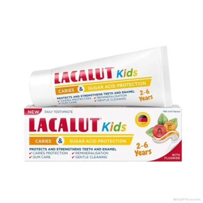ЛАКАЛУТ КИДС Детска пастa за зъби 2-6 г х 55 мл НАТУРПРОДУКТ | NATURPRODUKT Lacalut