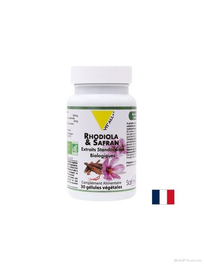 Златен корен ( родиола ) 300 мг + Шафран 30 мг х 30 капсули ВИТАЛ ПЛЮС | Vit'all + Rhodiola & Saffron
