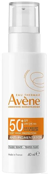 Авен СЪН Слънцезащитен флуид за лице против пигментни петна SPF50+ 40 мл | Avene Sun Anti - Pigmentation