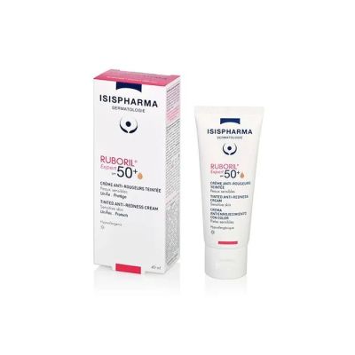 РУБОРИЛ Експерт SPF50+ тониран крем със слънцезащитен фактор за чувствителна кожа 40 мл ИЗИСФАРМА | Isispharma Ruboril