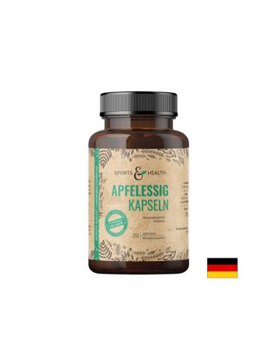 Ябълков оцет 500 мг х 210 капсули Sports & Health Solutions | Apple Cider Vinegar