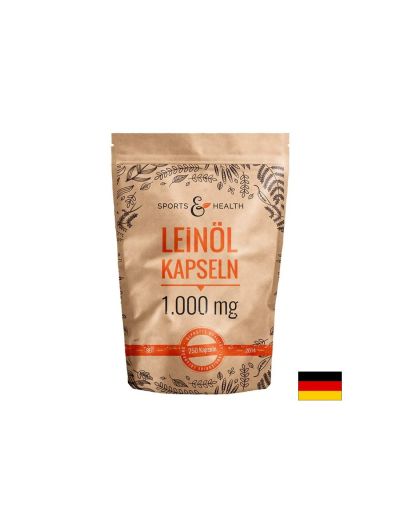 Ленено масло 1000 мг х 250 капсули Sports & Health Solutions | Flax Oil