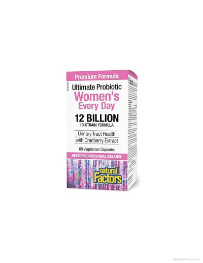 Пробиотик за жени 12 млрд. активни пробиотици 60 капсули Natural Factors | Women`s Multi Probiotic