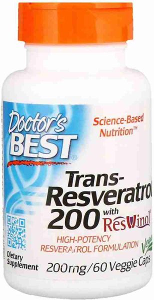 Транс-Ресвератрол 100 мг х 60 капсули ДОКТОР'С БЕСТ | Doctor's Best