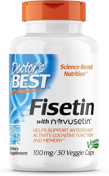 Фисетин 100 мг х 30 капсули ДОКТОР'С БЕСТ | Doctor's Best Fisetin