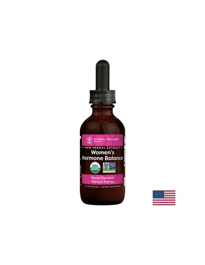 Билкова формула за хормонален баланс при жени 59.2 мл Global Healing | Women’s Hormone Balance Raw Herbal Extract