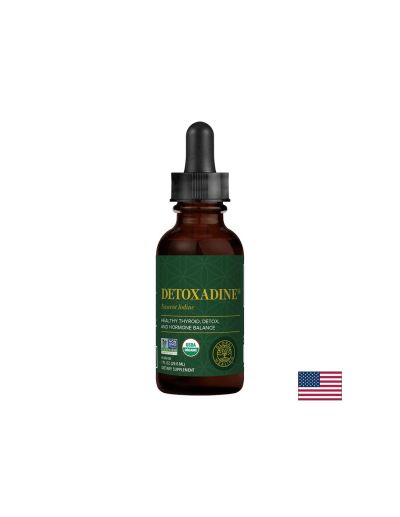 ДЕТОКСАДИН Сертифициран органичен атомен йод х 29.6 мл Global Healing | Detoxadine ® Nascent Iodine