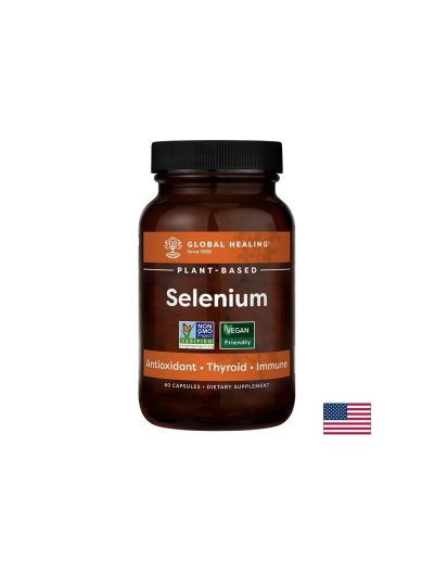 Селен 200 мкг х 60 капсули с високо усвояване Global Healing | Selenium