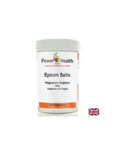 Магнезиев сулфат ( английска сол ) на прах 500 гр Power of Health