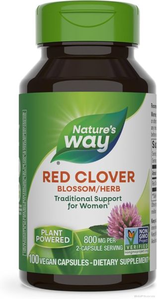 Червена детелина 400 мг х 100 капсули Nature’s Way | Red Clover Blossom Herb